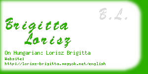 brigitta lorisz business card